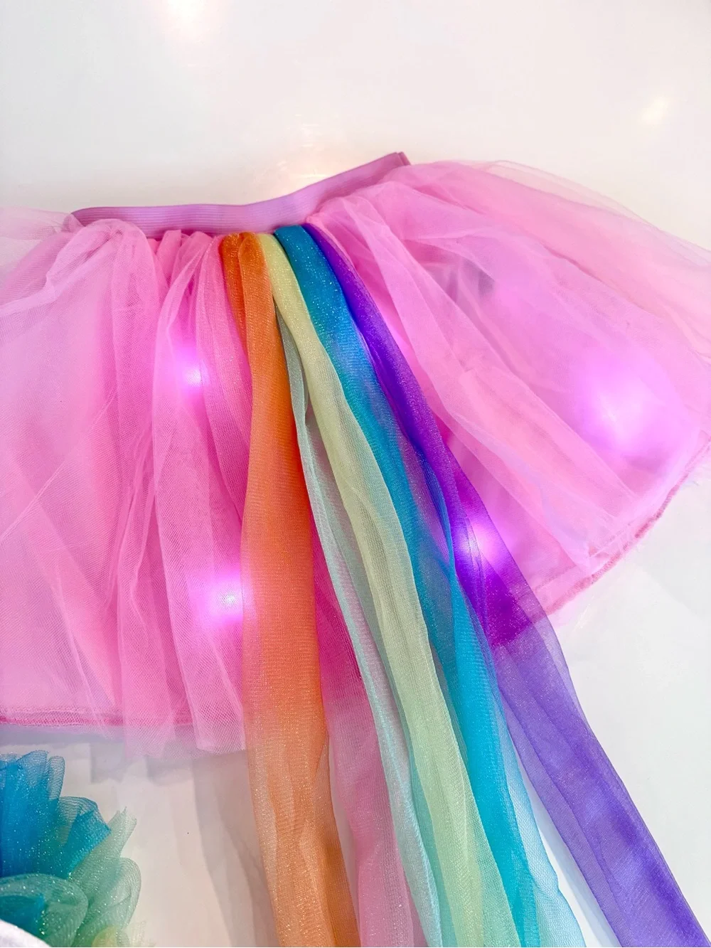 Target Pink Tutu Set with Rainbow Tail and Unicorn Headband One Size (Kids)